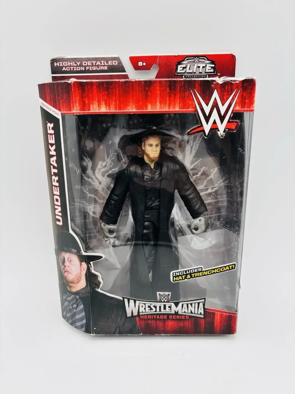 New WWE Elite Wrestlemania Heritage Undertaker Wrestling Figure NIB Series #34